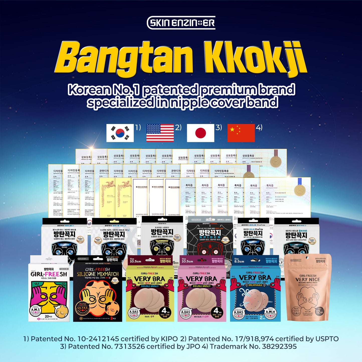 SKIN ENZIN ER - Bangtan Kkokji UltraThin Men's Nipple Cover